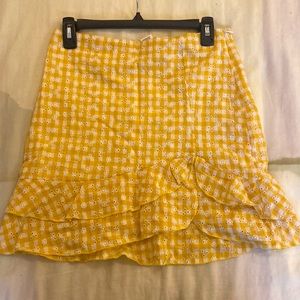 Eyelet lace skirt